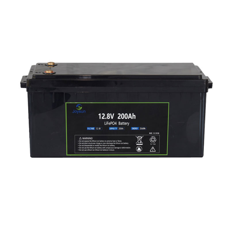 LFP 12,8 V 200 Ah 2560 Wh LiFePO4-batterij Ingebouwd BMS